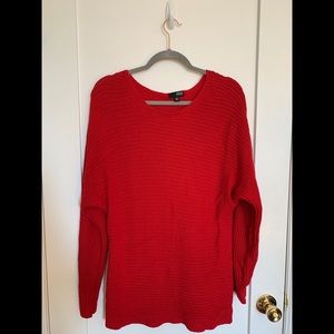 A.N.A size XL red knitted sweater.